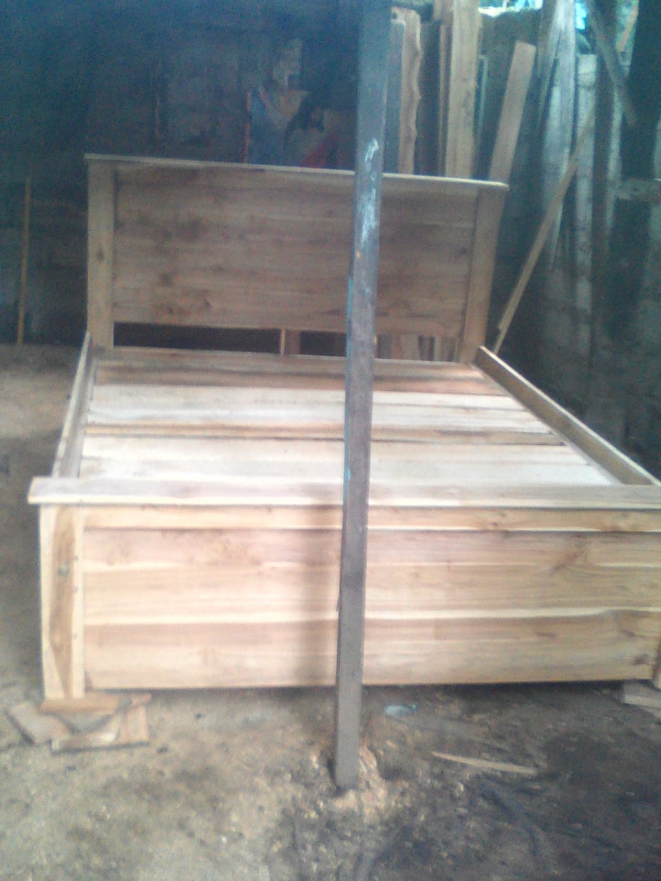 TEAK wood Medium Size (6ft by 5ft) bed